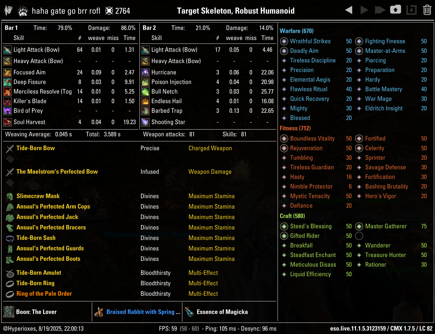 Bow Solo CMX setup - Regular setup