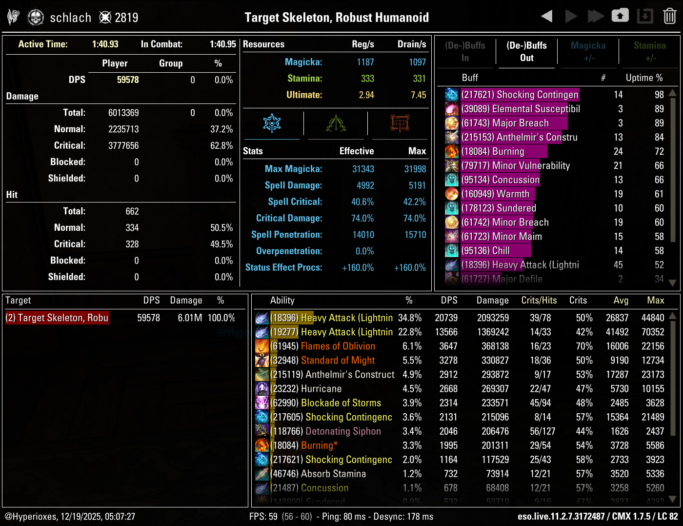 Heavy Attack Subclass Solo CMX parse - Dragonknight
