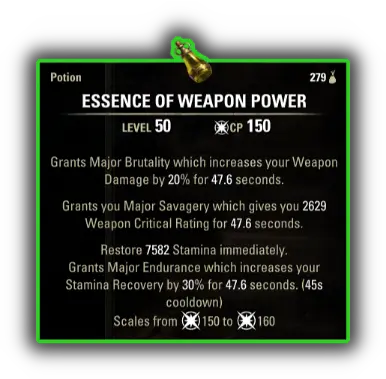 Weapon Power Potion