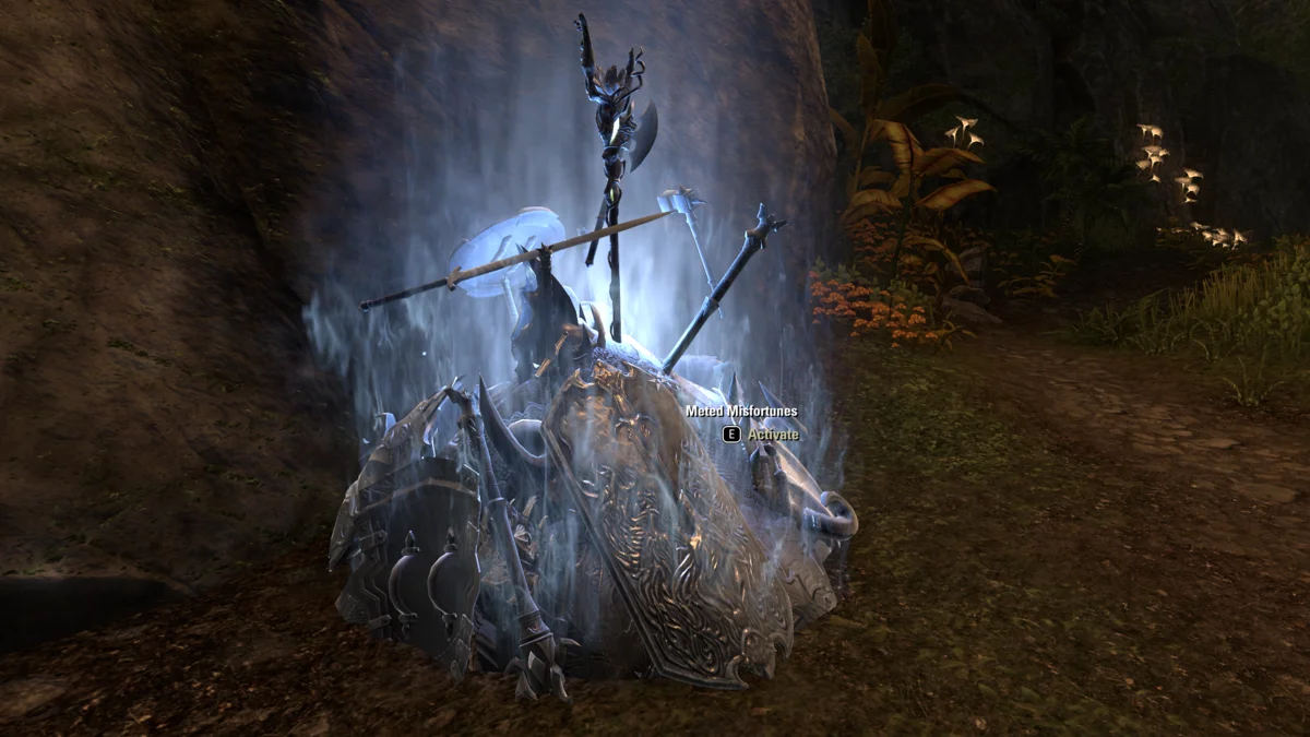 Meted Misfortunes object at the start of the dungeon