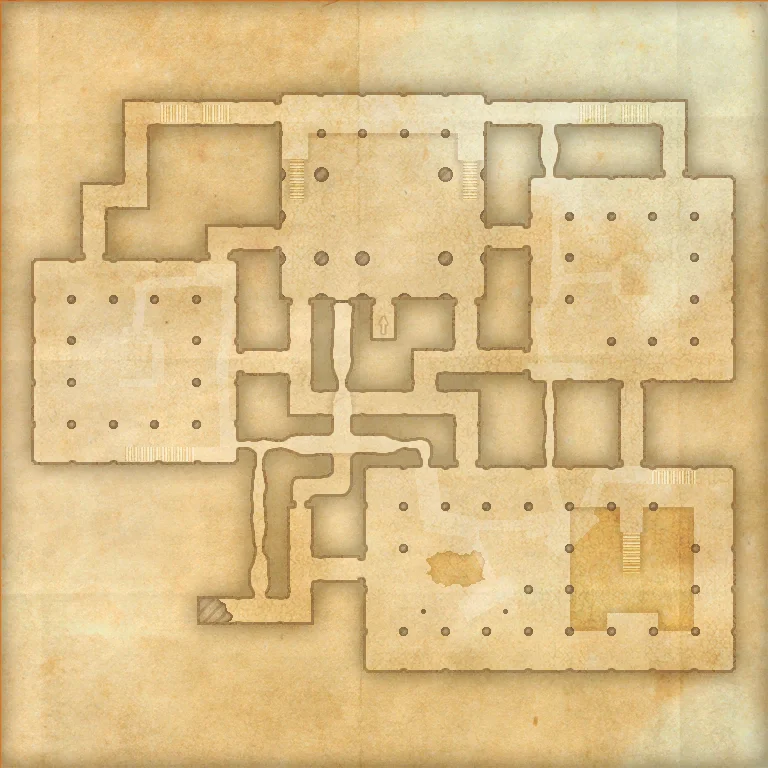 Gallery of Curios main-floor map