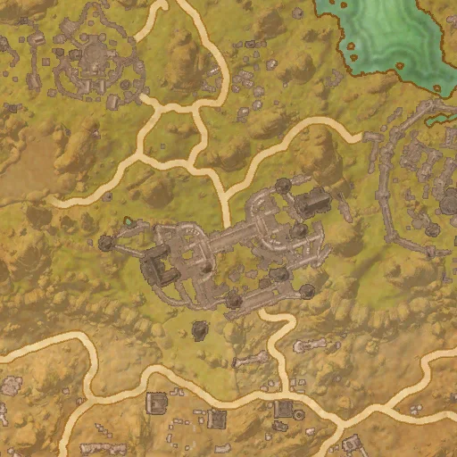 Bangkorai Garrison detail map showing the Lion Guard Drop Box