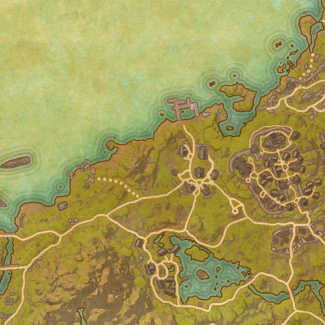 Eagle's Brook map showing the exact Hollow Log location