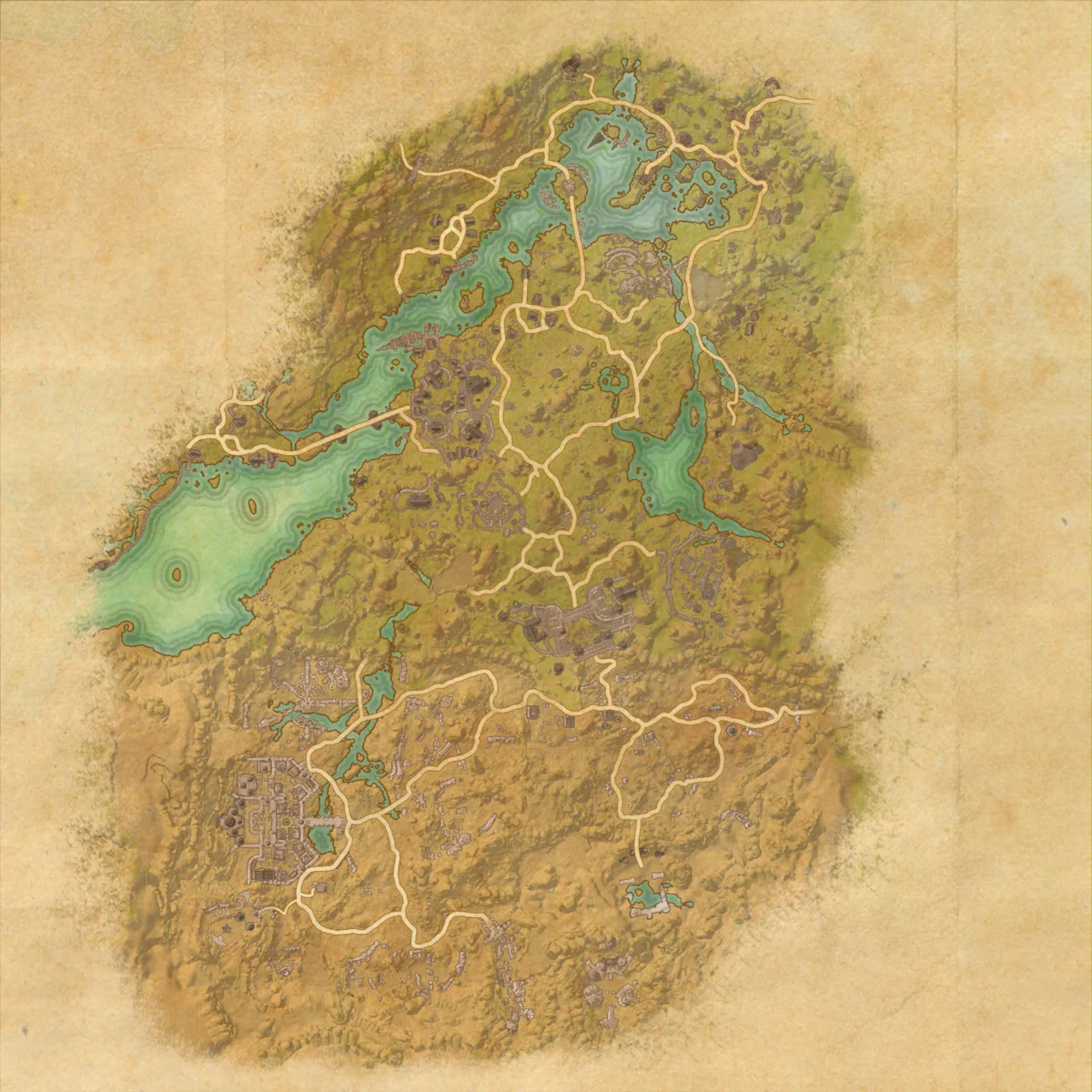 Bangkorai map showing Evermore