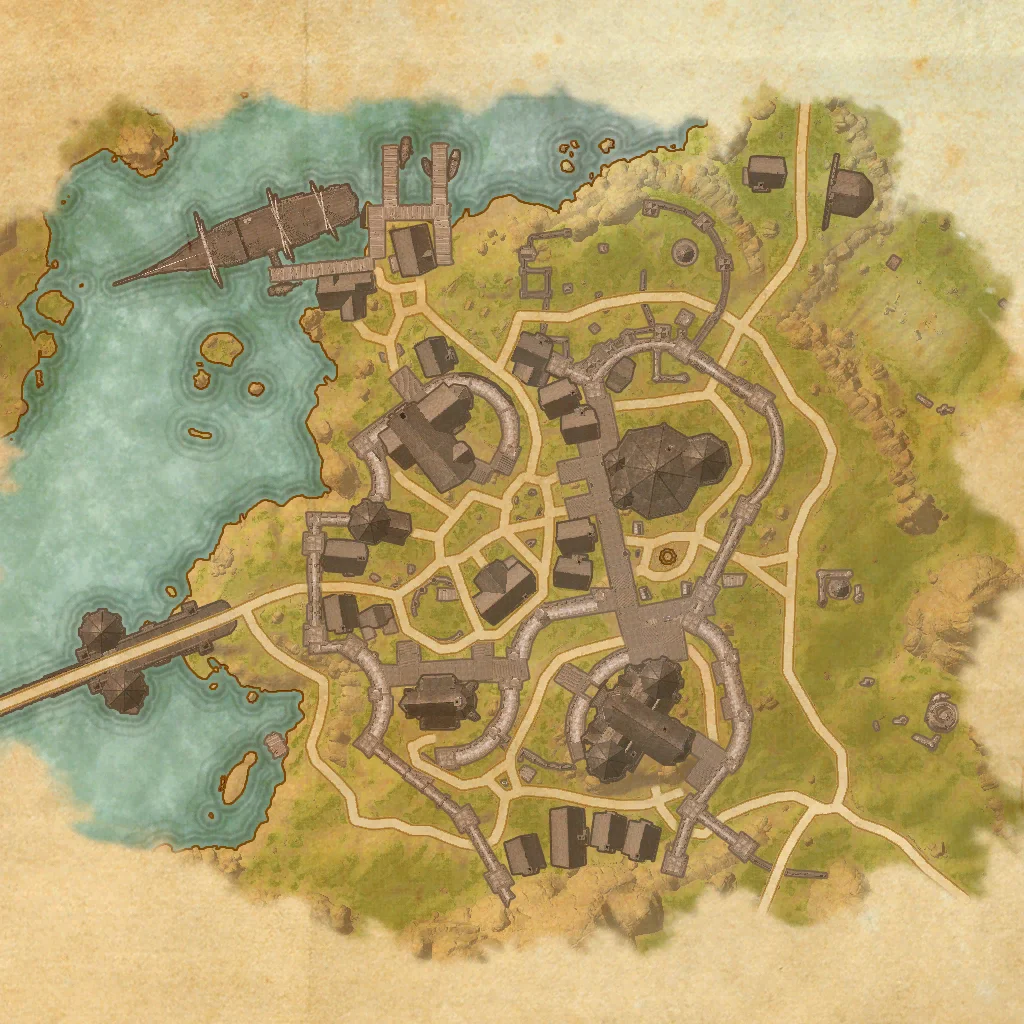 Map showing Bahtra at-Hunding's location in Evermore, Bangkorai