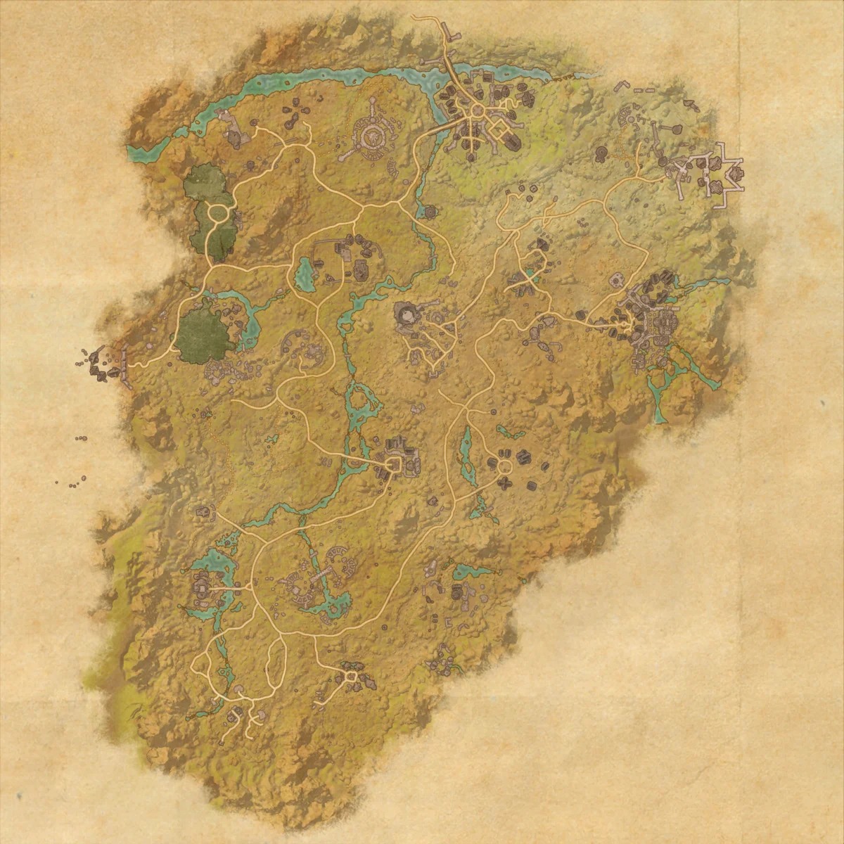 Reaper's March map showing Dune