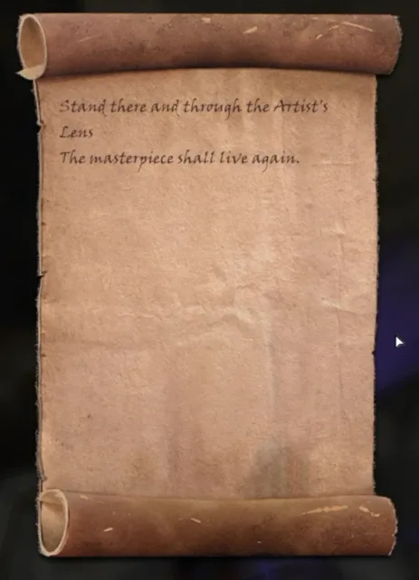 Second page of the note from the Destroyed Painting