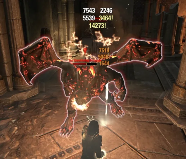 The Smoldering Gargoyle boss in the south room
