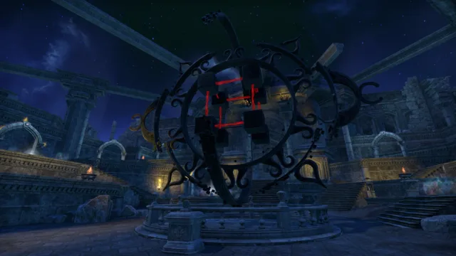 The Nexus Orrery on its platform in the Nexus