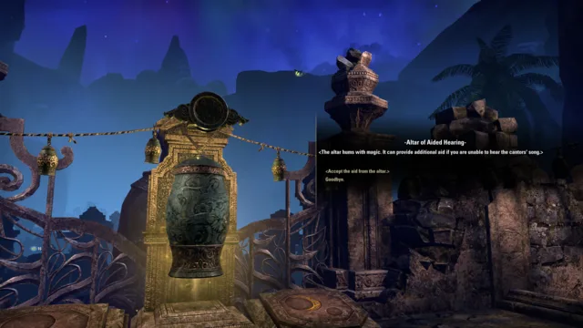 Altar of Aided Hearing dialogue in Twilight Maze