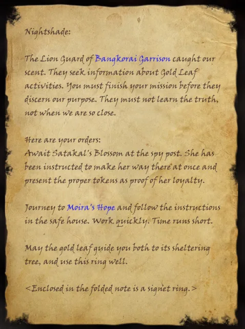 Orders for Nightshade
