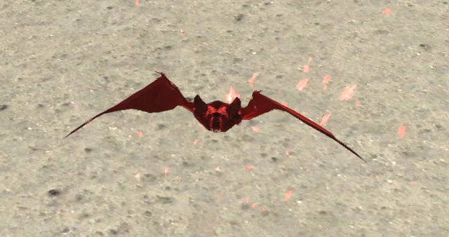 Roseblood Bat flying