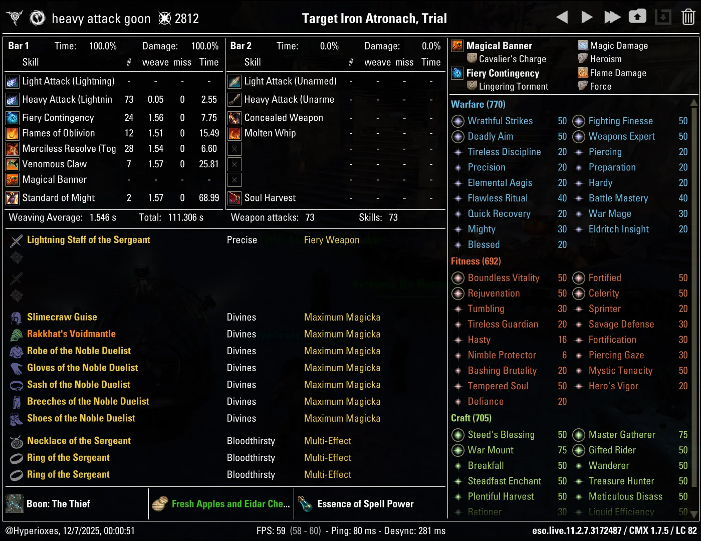 CMX Setup - Noble Duelist