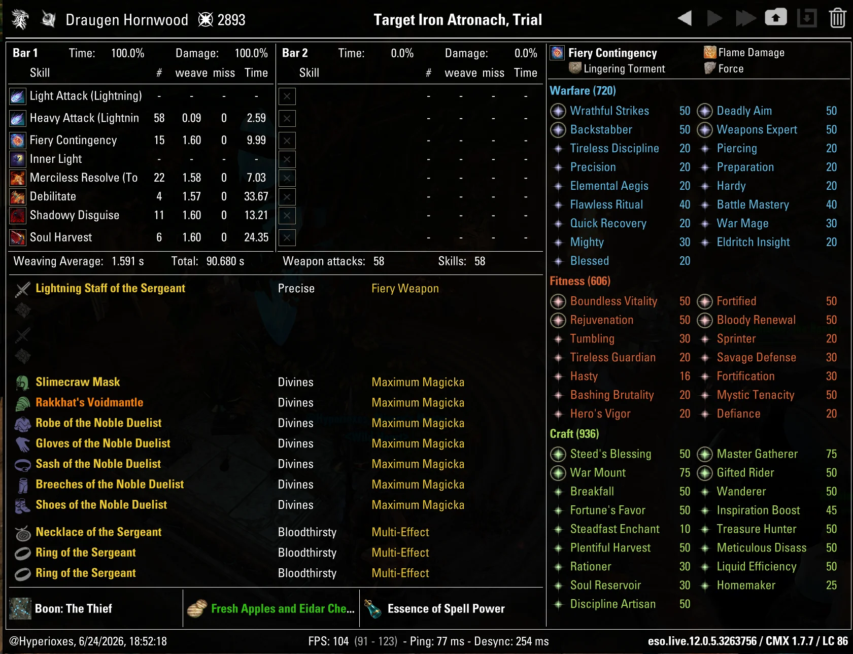 CMX Setup - No Oakensoul (with Rakkhat)