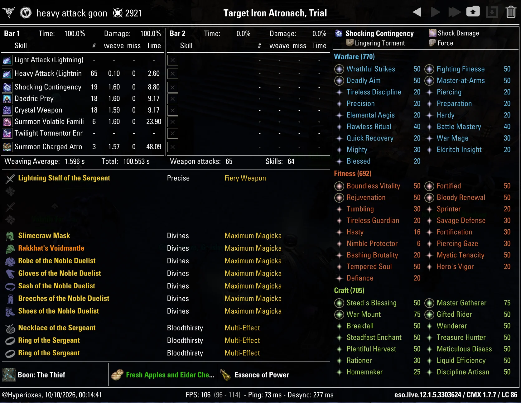 CMX Setup - No Oakensoul (Rakkhat)