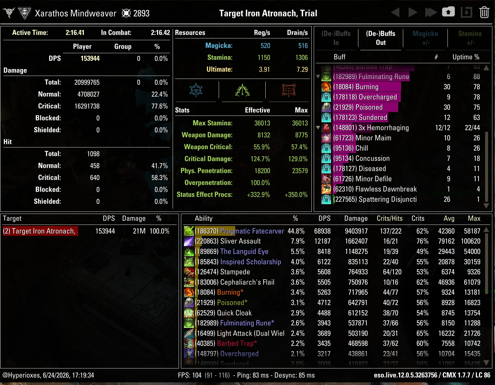 CMX Parse - Single Target
