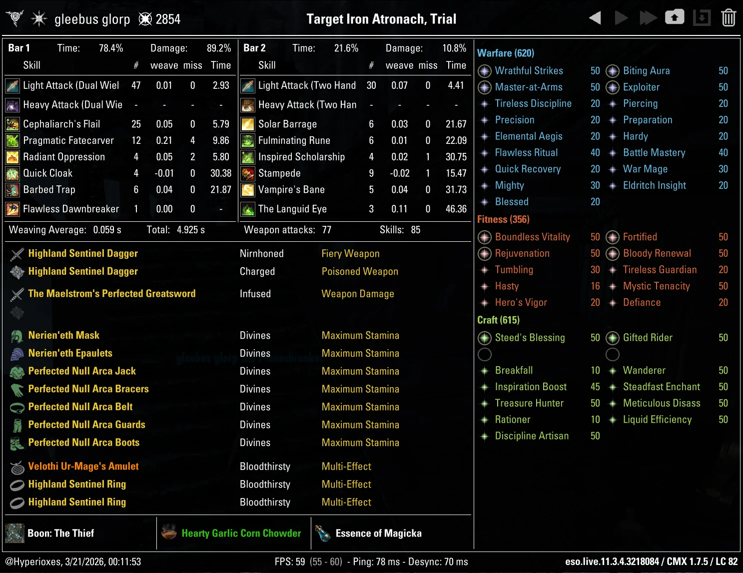 CMX Setup - Aedric Spear