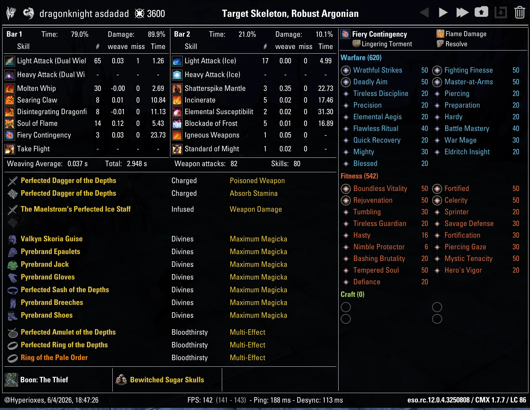 Magicka Dragonknight Solo CMX setup - Regular setup