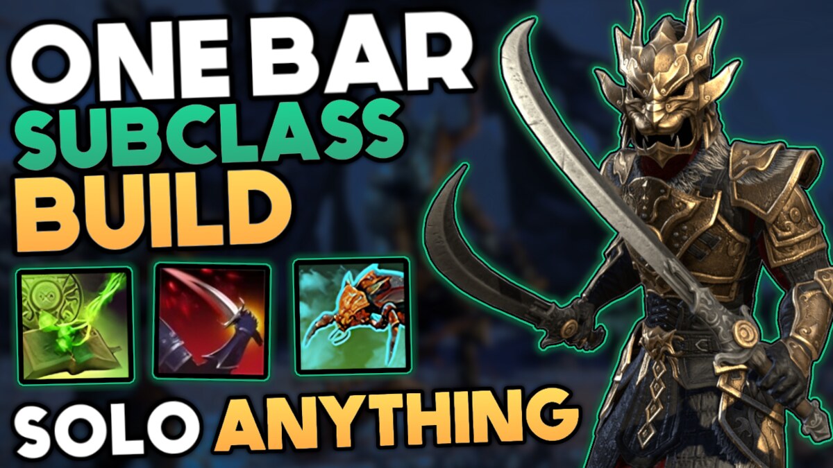 Strongest One Bar Subclass Solo Build | U46 | ESO