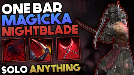 One Bar Magicka Nightblade Solo